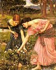 John William Waterhouse Gather ye rosebuds while ye may painting